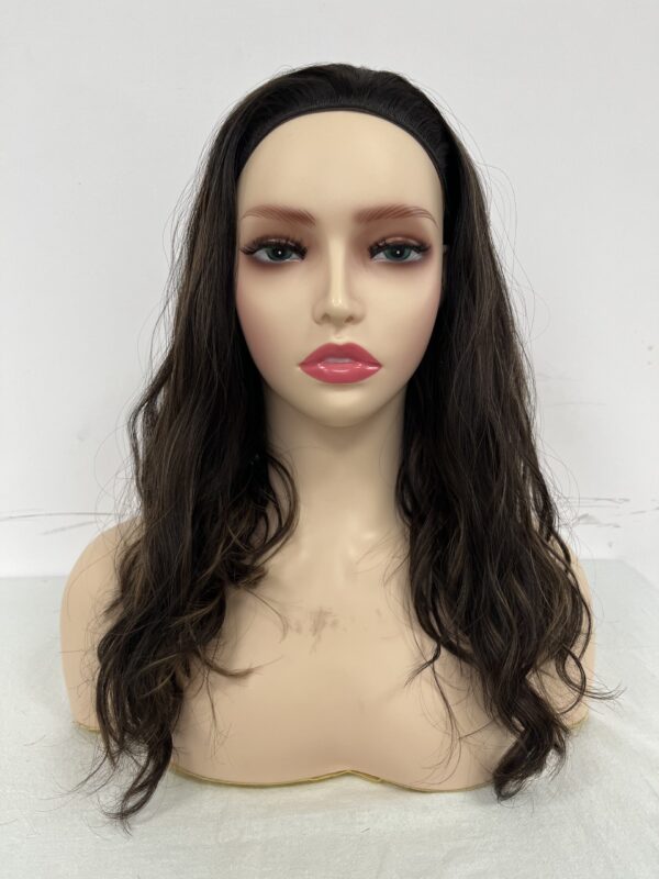 #4/8 brown uniform length/onelength wave wig 16inch
