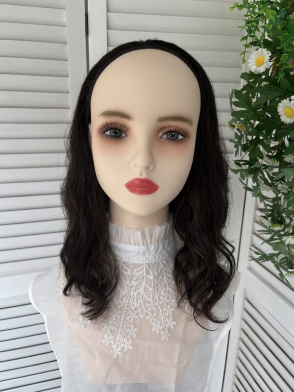 #4/8 brown high light Super small layer wave wig 16inch