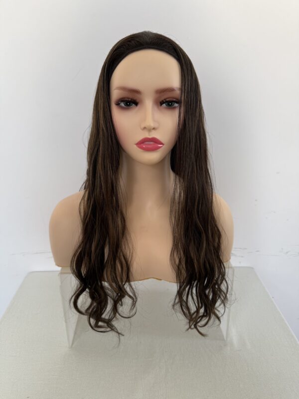 #4/8 brown high light wave wig 20inch