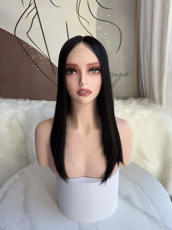 #2 Black uniform length/one length wig 16inch