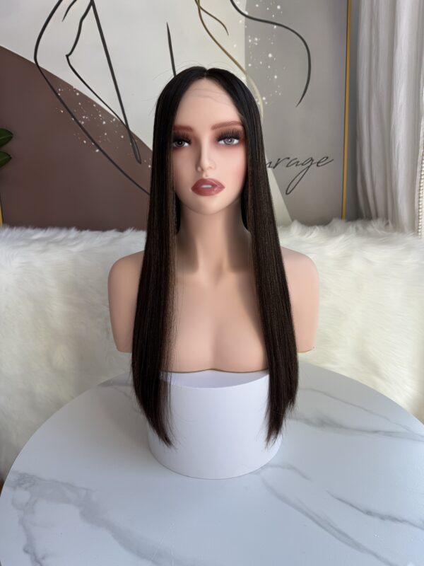 #4/8 Brown high light uniform length wig 20inch