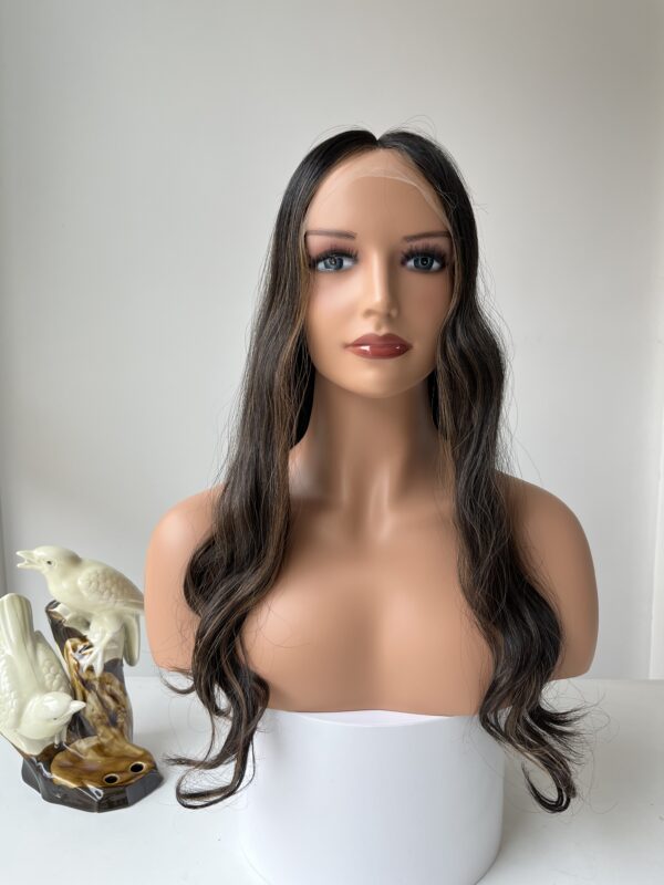 #2/8 Black-high light wave wig 20inch