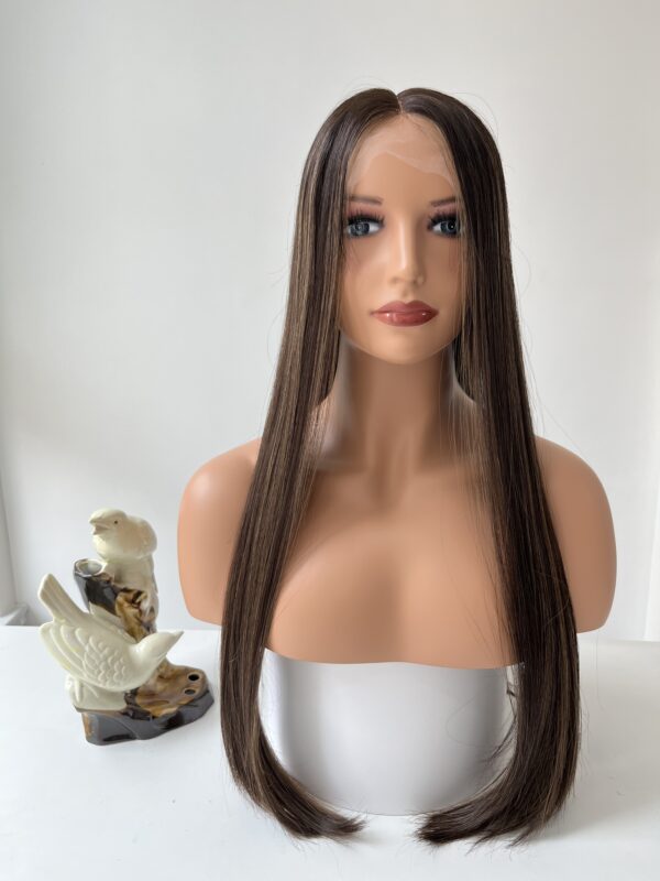 #4/8 Brown-high light uniform length wig 24inch