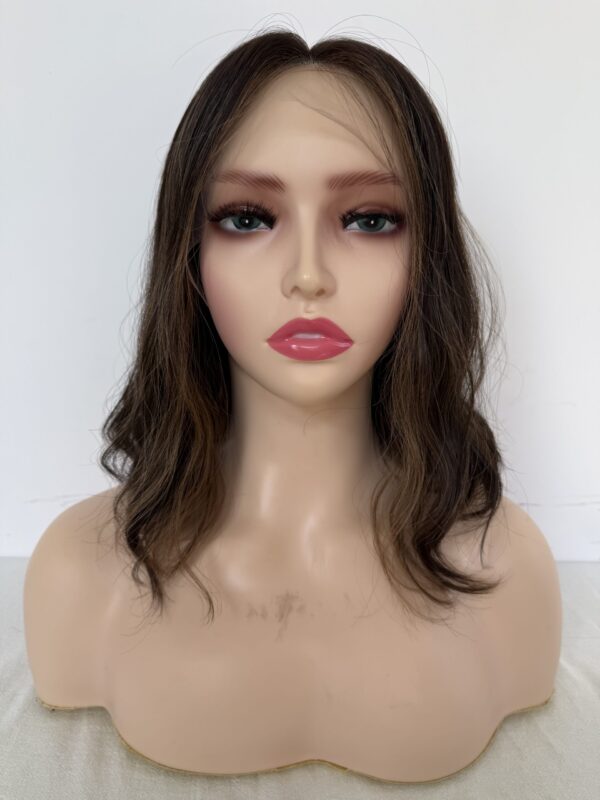 #4/8 Brown-high light wave wig 12inch