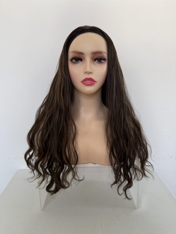 #4/8 brown high light wave wig 20inch