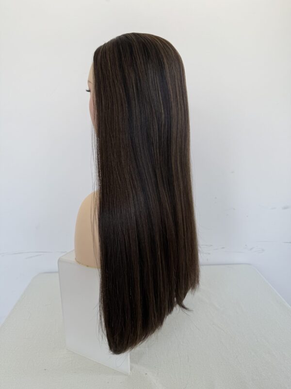 #4/8 Brown uniform length/one length wig 22inch