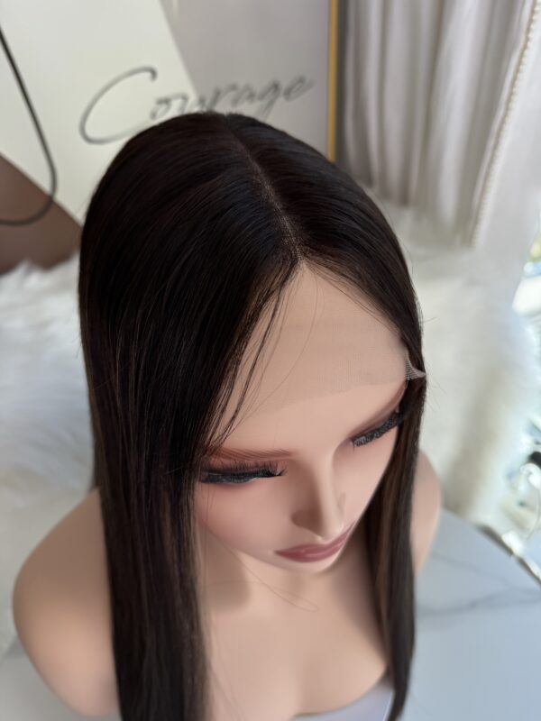 #4/8 Brown high light uniform length wig 20inch
