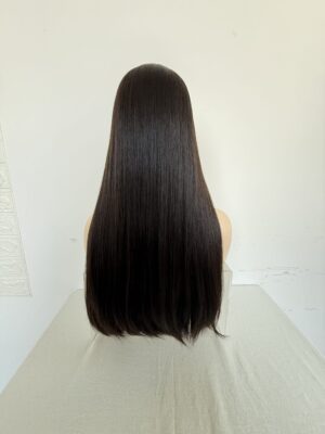 #4 Dark brown uniform length/onelength wig 24inch