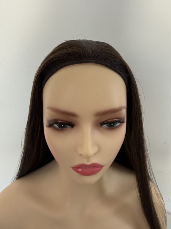 #4/8 Brown uniform length/one length wig 22inch