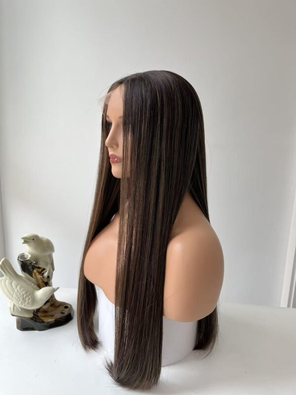 #4/8 Brown-high light uniform length wig 24inch