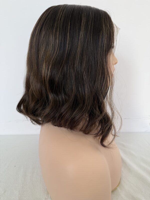 #4/8 Brown-high light wave wig 12inch