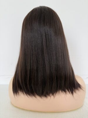 #4 Dark brown-uniform length/onelength wig13inch