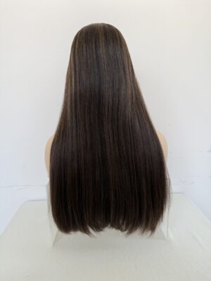 #4/8 Brown uniform length/one length wig 22inch