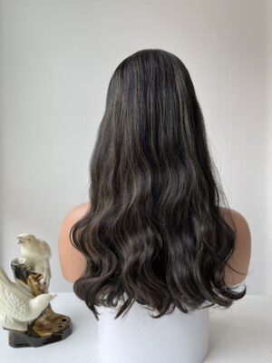 #2/8 Black-high light wave wig 20inch