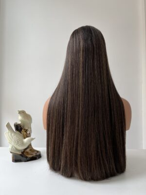 #4/8 Brown-high light uniform length wig 24inch