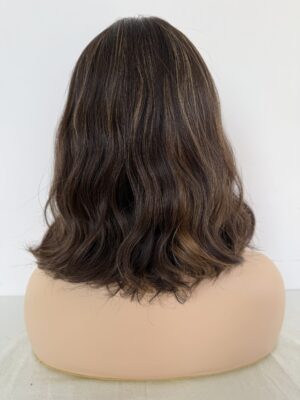 #4/8 Brown-high light wave wig 12inch