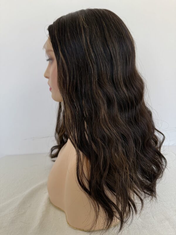 #4/8 Brown-high light wave wig 16inch