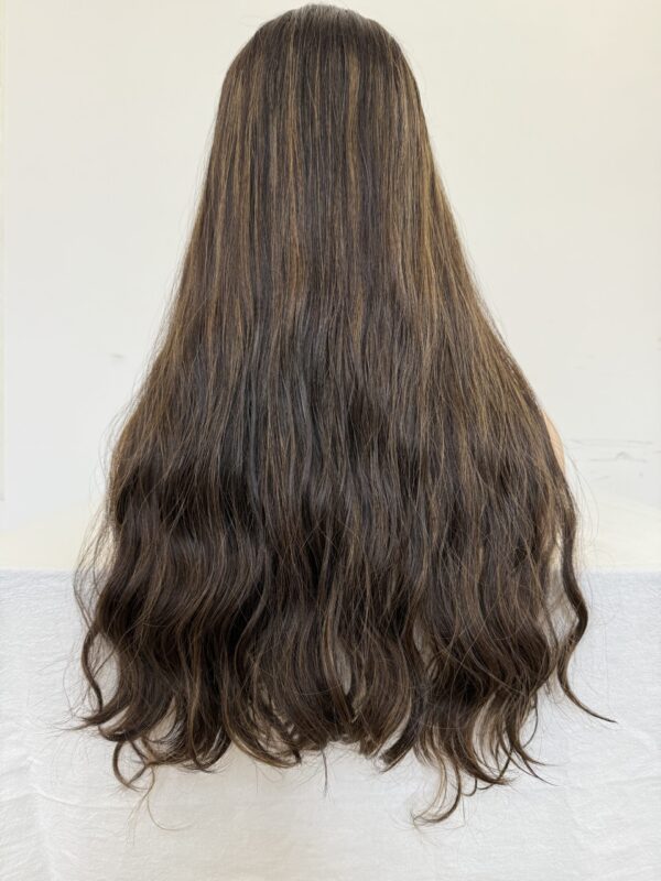 #4/8 Brown-high light wave wig 22inch