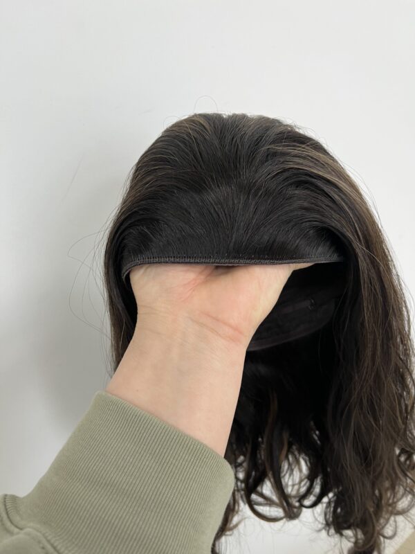 #4/8 brown uniform length/onelength wave wig 16inch