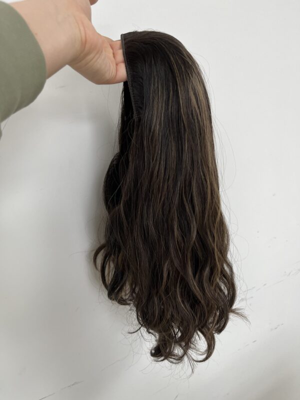 #4/8 brown uniform length/onelength wave wig 16inch