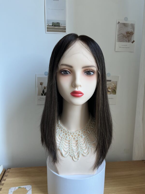 #2/8 Black high light uniform length wig 14inch