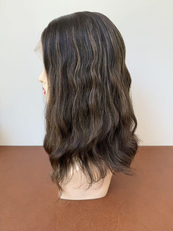 #4/8 brown high light wave wig 14inch