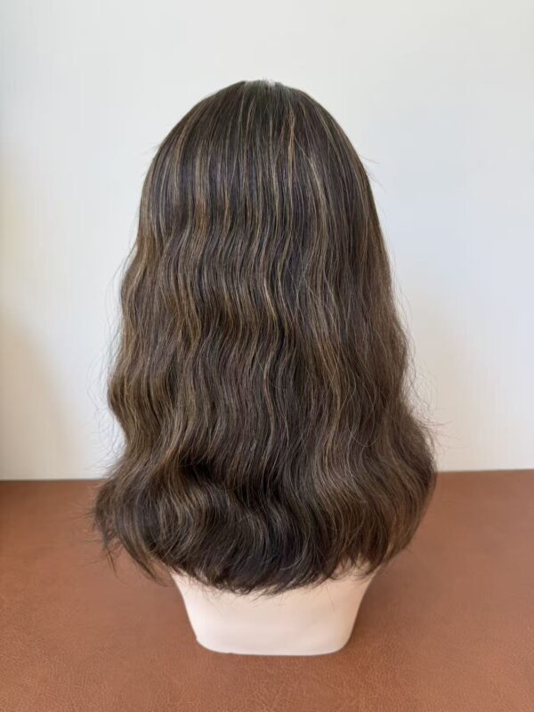 #4/8 brown high light wave wig 14inch