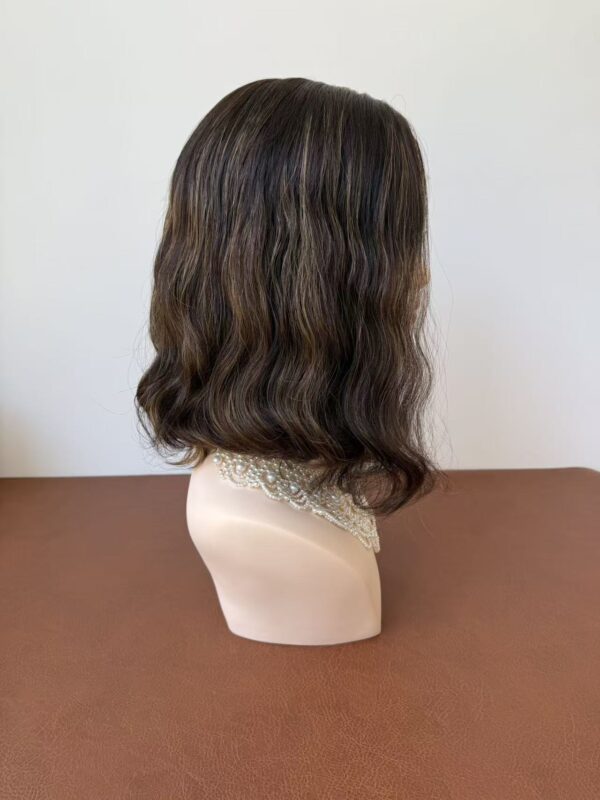 #4/8 brown high light wave wig 13inch