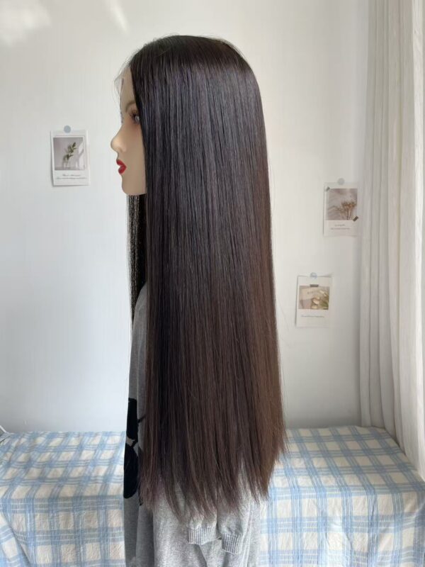 #4 Dark brown uniform length/one length wig 24inch