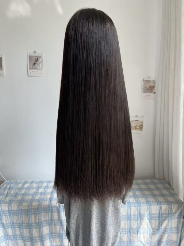 #4 Dark brown uniform length/one length wig 24inch