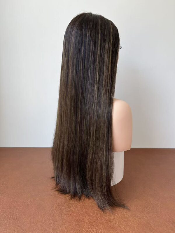 #4/8 Brown-high light uniform length wig 24inch