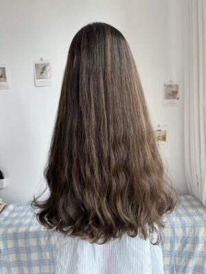 #4/8 Brown-high light wave wig 24inch