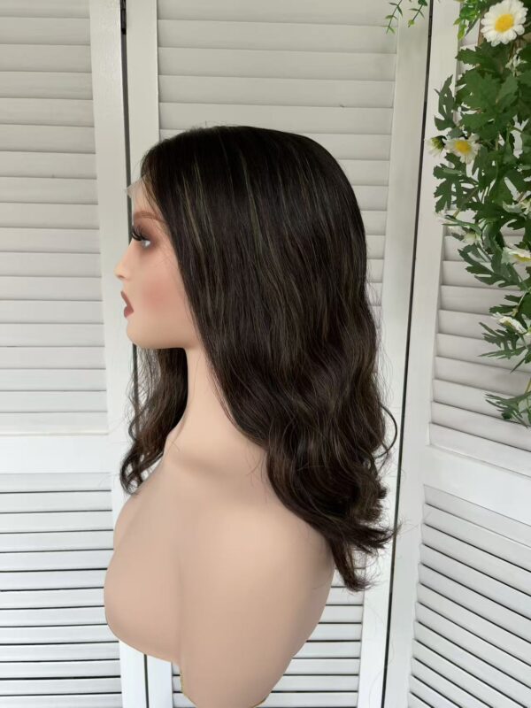 #4/8 brown high light wave wig 14inch