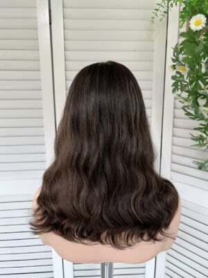 #4/8 brown high light wave wig 14inch