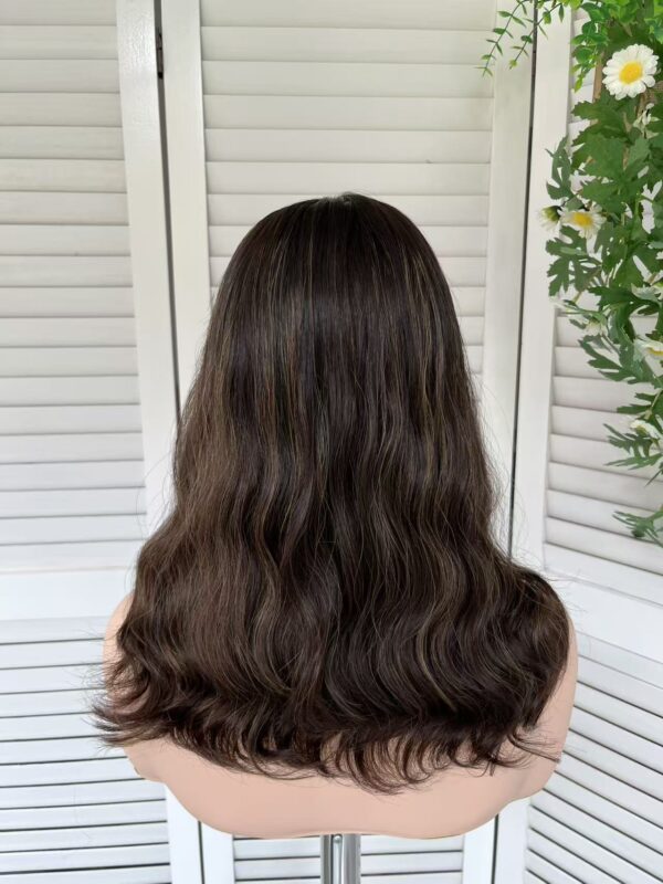 #4/8 brown high light wave wig 14inch