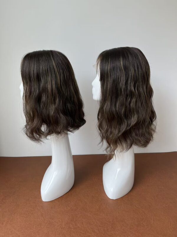 #4/8 brown wave wig 13inch and 14inch