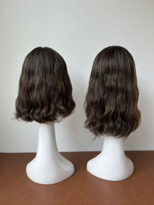 #4/8 brown wave wig 13inch and 14inch