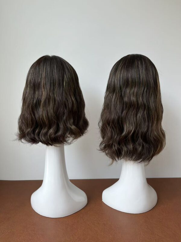 #4/8 brown wave wig 13inch and 14inch