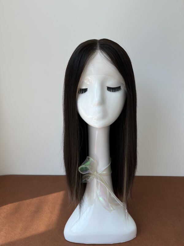 #4 Dark brown big layer Straight hair wig 22inch