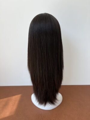 #4 Dark brown big layer Straight hair wig 22inch