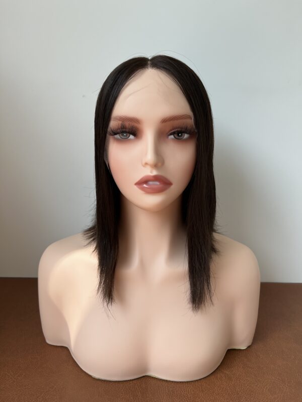 #4 Dark brown Straight hair uniform length wig 10inch