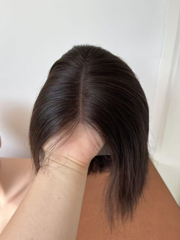 #4 Dark brown Straight hair uniform length wig 10inch