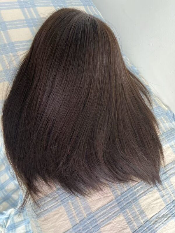 #4 Dark brown Straight hair uniform length wig 10inch
