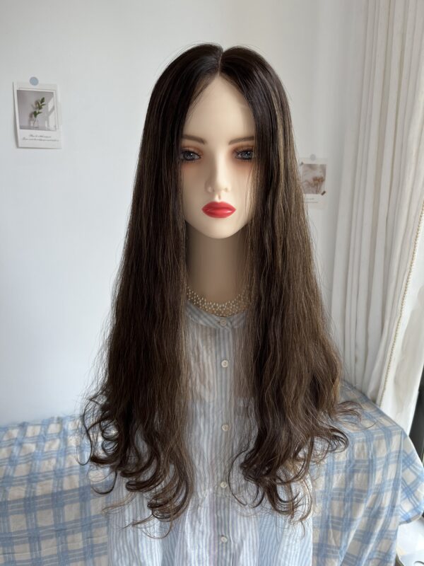 #4/8 brown high light wave wig 24inch