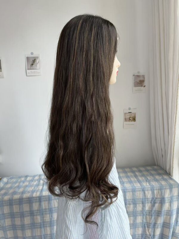#4/8 brown high light wave wig 24inch