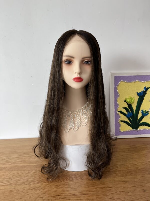 #4/8 brown high light wave wig 24inch