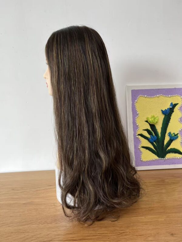 #4/8 brown high light wave wig 24inch