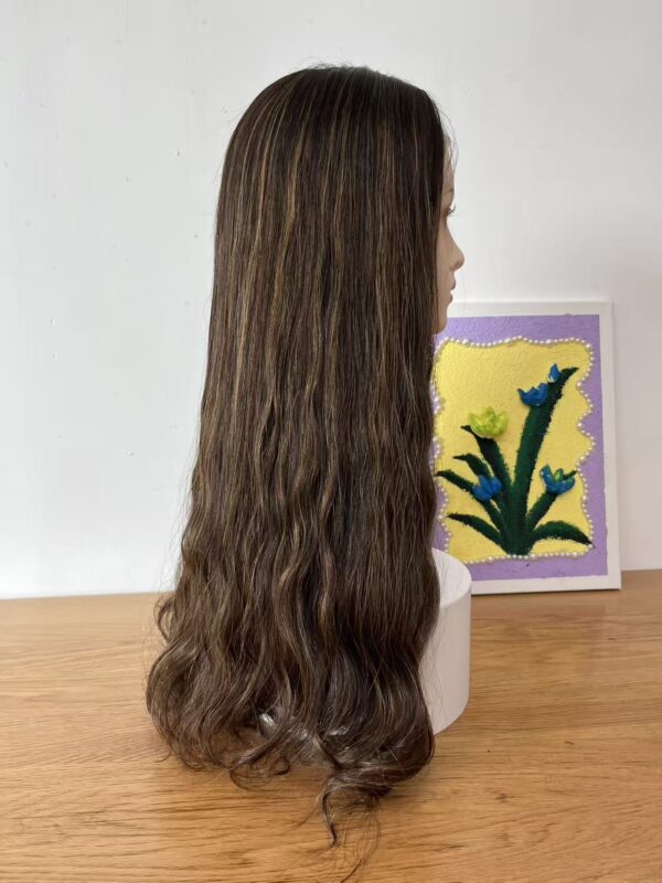 #4/8 brown high light wave wig 24inch