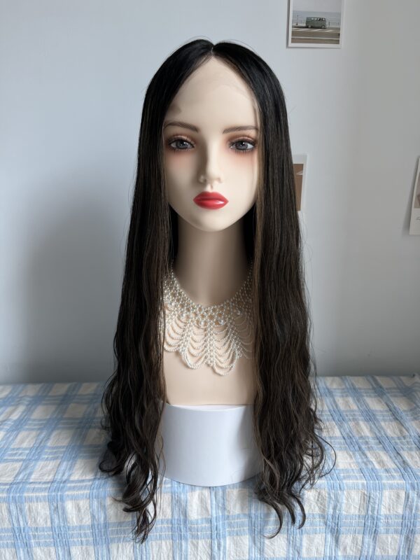 #2/8 Black-high light wave wig 24inch