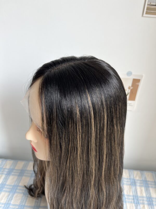 #2/8 Black-high light wave wig 24inch - 图片 5